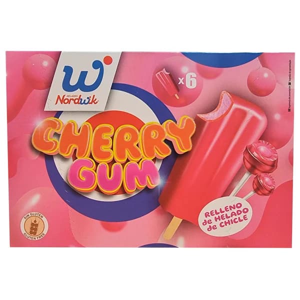 NORDWIK Polos cherry gum 390 g. - 0.42 l - Imagen del producto en Findit