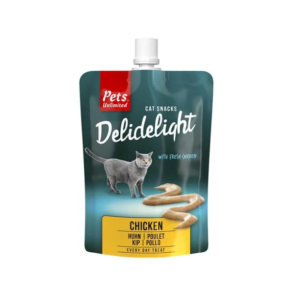 PETS UNLIMITED Delidelight, Alimentación húmeda para gato en bolsa, sabor a salmón  80 g. - 0.08 kg - Imagen del producto en Findit