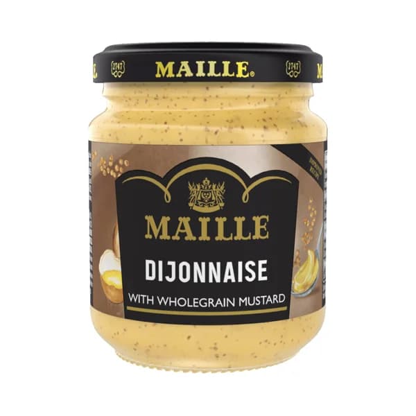 MAILLE Dijonnaise Mostaza con granos enteros 185 g. - 0.19 kg - Imagen del producto en Findit