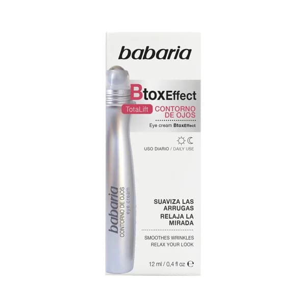 BABARIA Btox effect total lift Contorno de ojos en roll on, de uso diario 12 ml. - 1 ud - Imagen del producto en Findit
