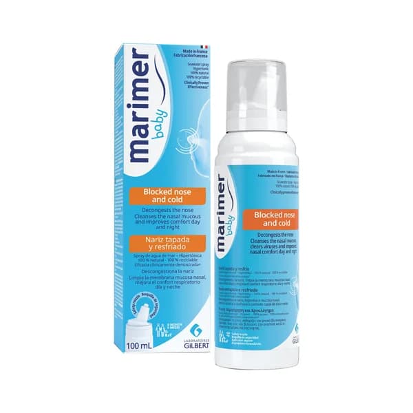 MARIMER Baby Spray hipertónico (agua de mar) para nariz tapada y resfriado 100 ml. - 0.1 l - Imagen del producto en Findit