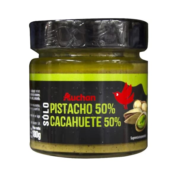PRODUCTO ALCAMPO Crema de pistacho (50%) y cacahuete (50%) 180 g. - 0.18 kg - Imagen del producto en Findit