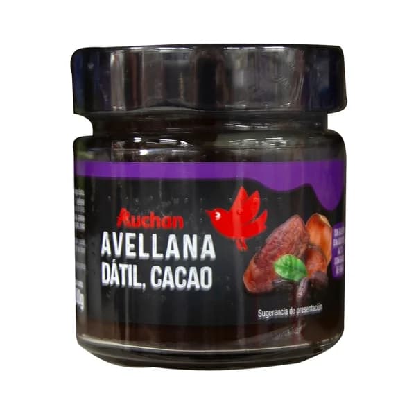 PRODUCTO ALCAMPO Crema de dátil con avellana, cacao y un 5% de AOVE 180 g. - 0.18 kg - Imagen del producto en Findit