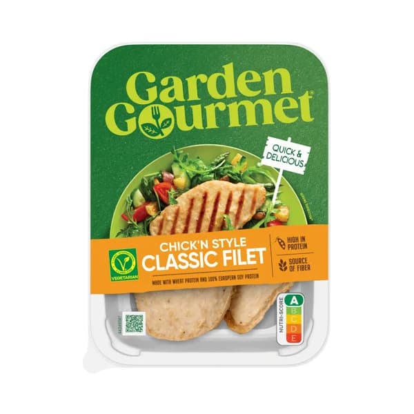 GARDEN GOURMET Chicken fillet a base de proteínas de soja y trigo 150 g. - 0.15 kg - Imagen del producto en Findit