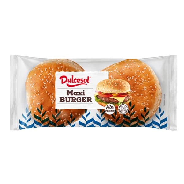 DULCESOL Pan de hamburguesa maxi 300 g. - 0.3 kg - Imagen del producto en Findit