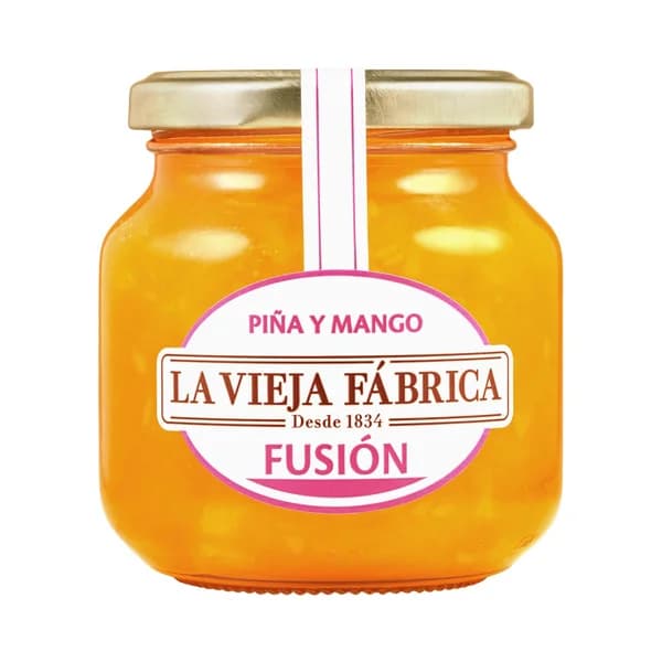 LA VIEJA FÁBRICA FUSIÓN Mermelada piña y mango 280 g. - 0.28 kg - Imagen del producto en Findit