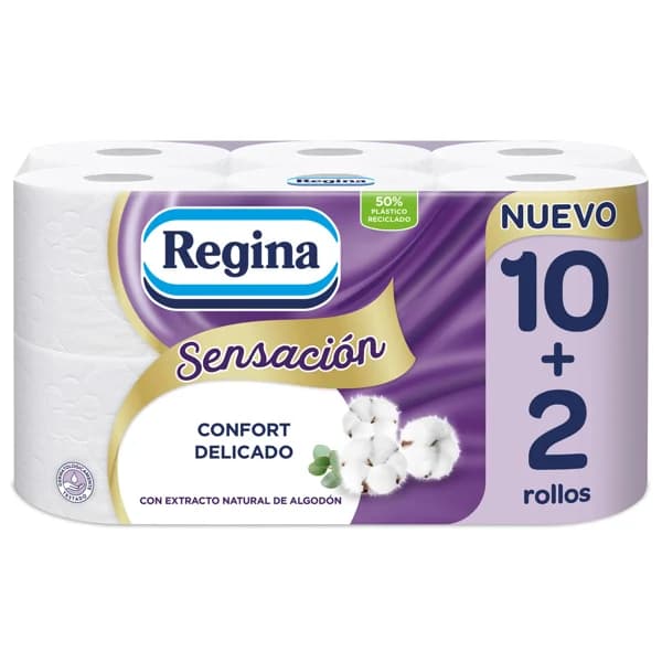 REGINA Papel higiénico triple capa 10+2 rollos. - 1 ud - Imagen del producto en Findit
