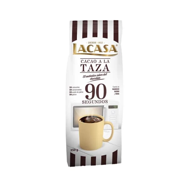 LACASA Cacao a la taza 90 Segundos LACASA 350 gramos - 0.35 kg - Imagen del producto en Findit