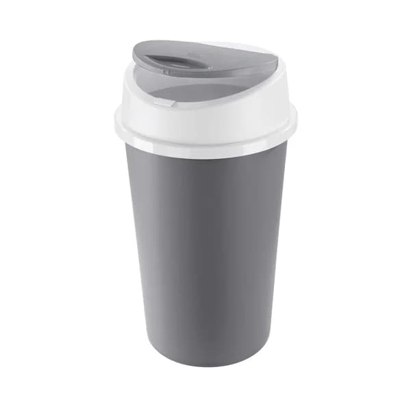 ACTUEL Cubo de basura redondo de 25 l, con tapa push. - 1 ud - Imagen del producto en Findit