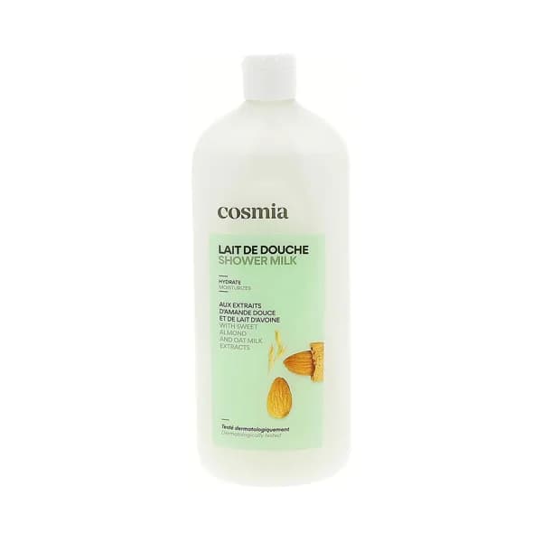 COSMIA Gel hidratante para baño o ducha (leche de ducha), con extractos de almendra dulce y leche de avena 750 ml. - 0.75 l - Imagen del producto en Findit