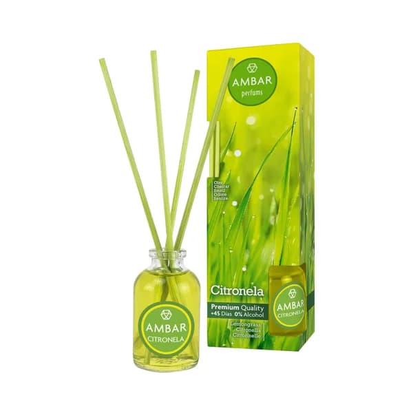 AMBAR Ambientador de varillas (Mikado) con citronela 30 ml. - 1 ud - Imagen del producto en Findit