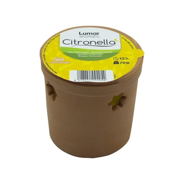 Vela perfumada antimosquitos con citronela, LUMAR. - 1 ud - Imagen del producto en Findit