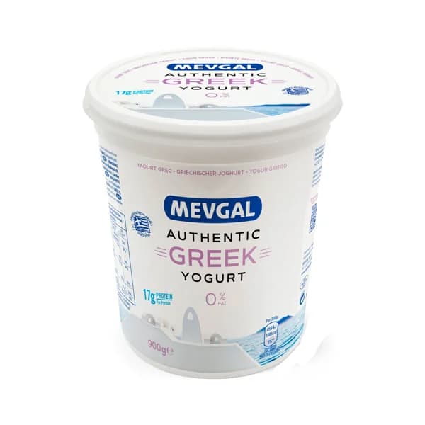 MEVGAL Yogur griego natural desnatado 0% 900 g. - 0.9 kg - Imagen del producto en Findit