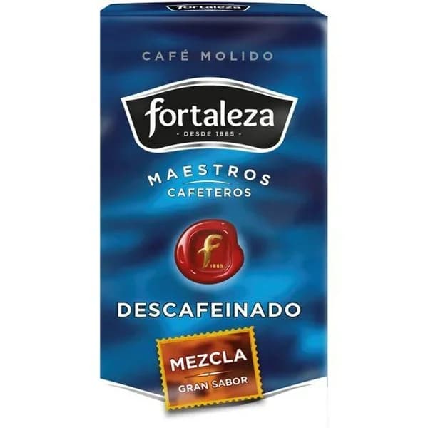 Café molido descafeinado mezcla FORTALEZA, paquete 250 g - 0.25 kg - Imagen del producto en Findit