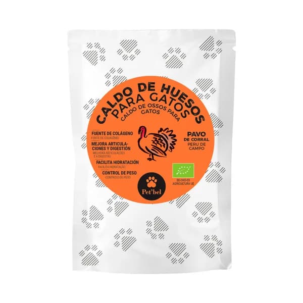 PET'BEL Caldo de huesos pavo ecológico para gatos 100 ml. - 0.1 l - Imagen del producto en Findit