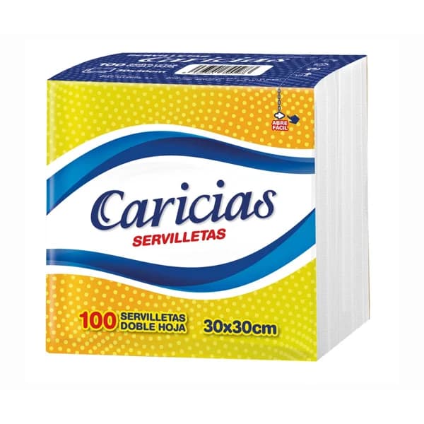CARICIAS Servilletas caricias 30 x 30 100 uds - 1 ud - Imagen del producto en Findit