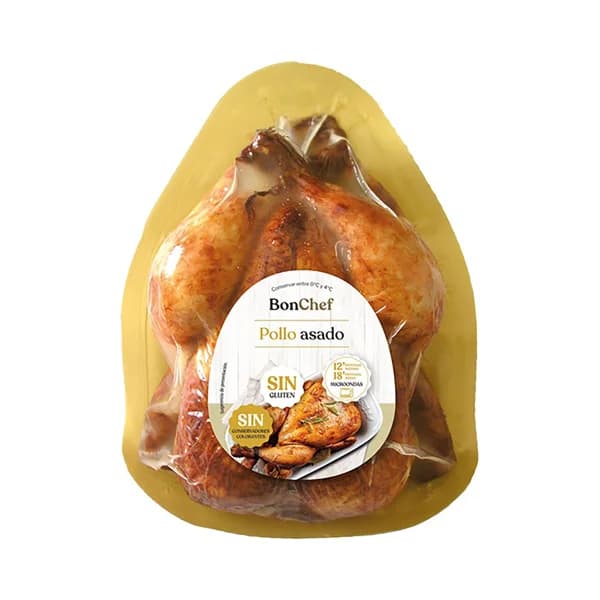 BONCHEF Pollo asado en horno, listo para caletar y comer 900 g. - 0.9 kg - Imagen del producto en Findit