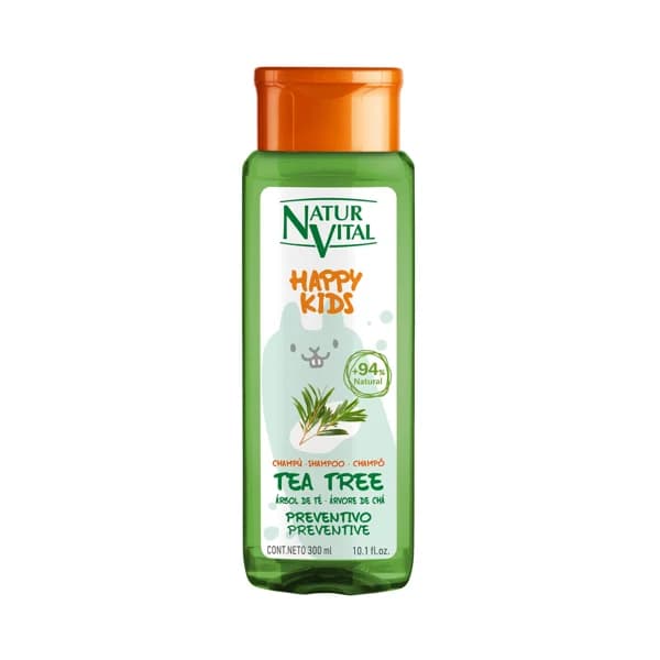 NATUR VITAL Happy kids Champú preventivo con aceite de árbol de té 300 ml. - 0.3 l - Imagen del producto en Findit