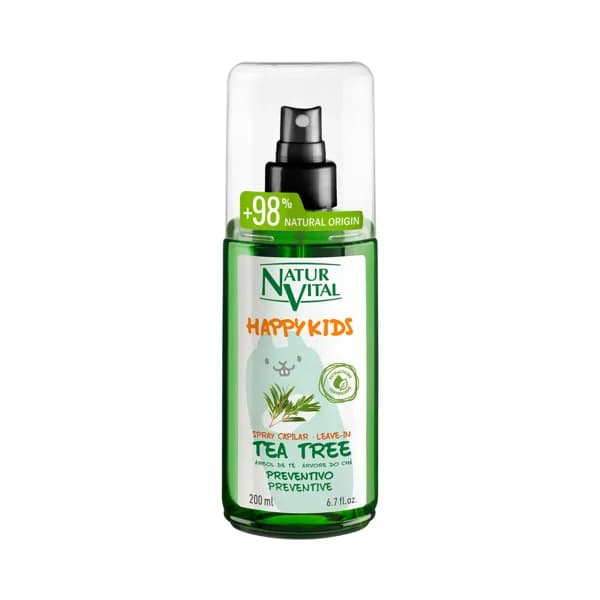 NATUR VITAL Happy kids Champú preventivo en spray, con aceite de arból de té 200 ml. - 0.2 l - Imagen del producto en Findit