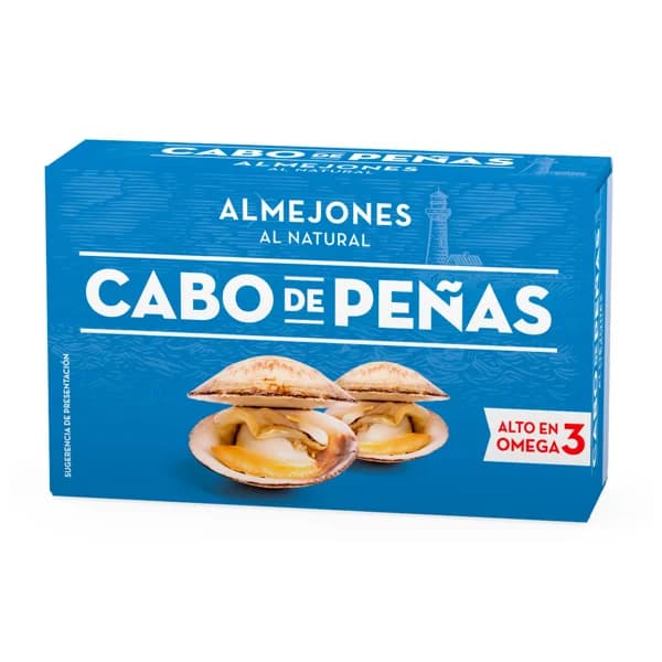 CABO DE PEÑAS Almejones al natural 63 g. - 0.06 kg - Imagen del producto en Findit