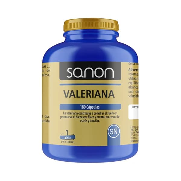 SANON Complemento alimenticio a base de Valeriana 180 cápsulas. - 1 ud - Imagen del producto en Findit