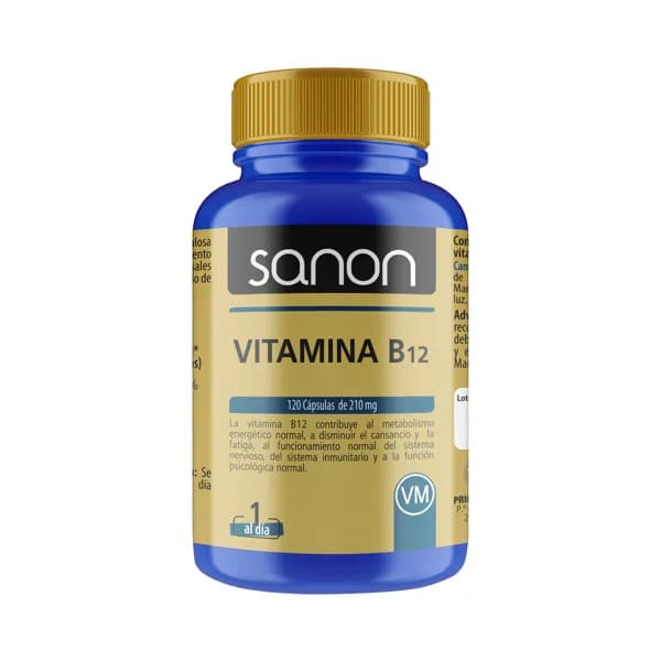 SANON Complemento nutricional a base de vitamina B12 120 compriidos. - 0.05 kg - Imagen del producto en Findit