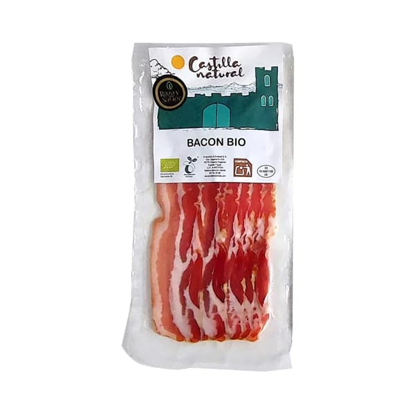 RAZA Y SABOR Castilla natural Bacon extra ecológico cortado en lonchas 70 g. - 0.1 kg - Imagen del producto en Findit