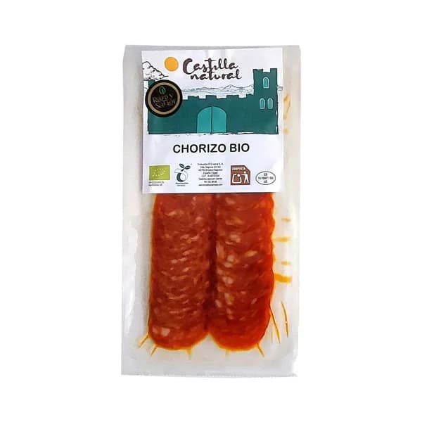 RAZA Y SABOR Castilla natural Chorizo ecológico cortado en lonchas 70 g. - 0.07 kg - Imagen del producto en Findit