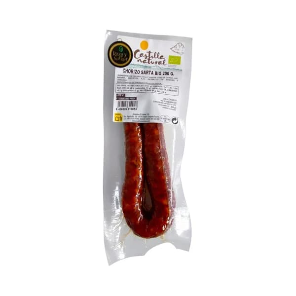 RAZA Y SABOR Castilla natural Chorizo sarta dulce ecológico 200 g. - 0.2 kg - Imagen del producto en Findit
