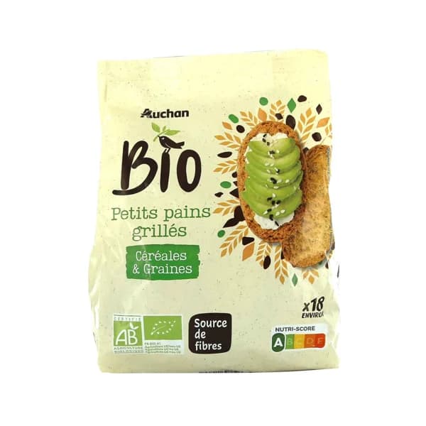 ALCAMPO ECOLÓGICO Panecillos tostados ecológicos con 7 cereales 225 g. - 0.23 kg - Imagen del producto en Findit