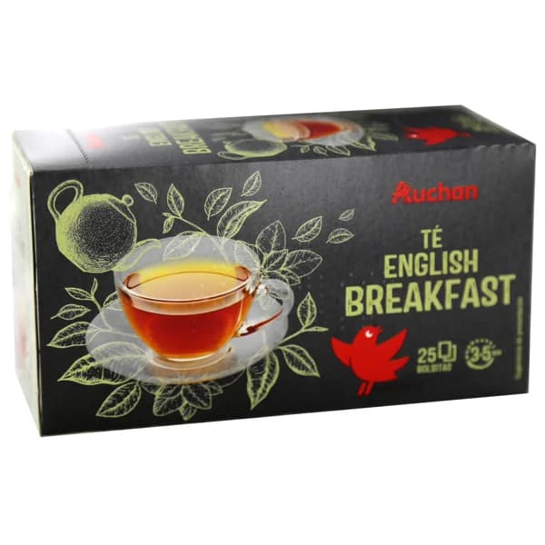 PRODUCTO ALCAMPO Té English Breakfast (Té Negro) 25 uds. 43,75 g. - 1 ud - Imagen del producto en Findit