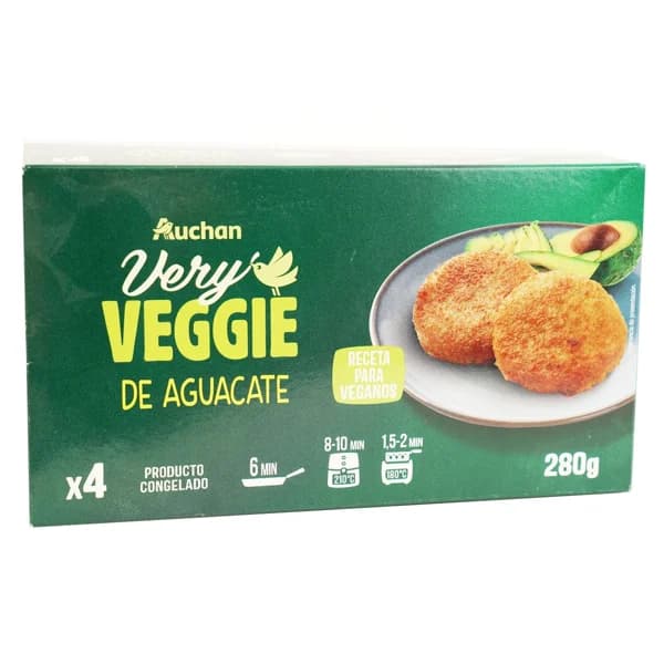 PRODUCTO ALCAMPO Veggie de aguacate Auchan 280g - 0.28 kg - Imagen del producto en Findit