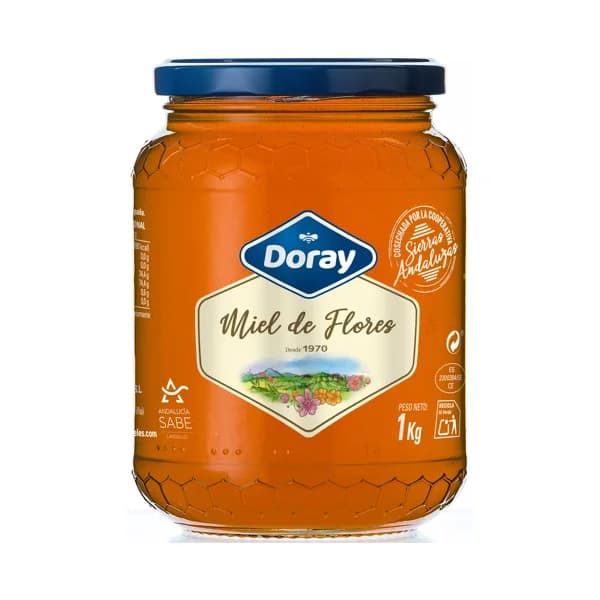 DORAY Miel de flores 1 kg. - 1 kg - Imagen del producto en Findit