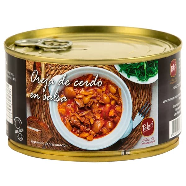 POLGRI Oreja de cerdo en salsa en conserva, 425 g. - 0.43 kg - Imagen del producto en Findit