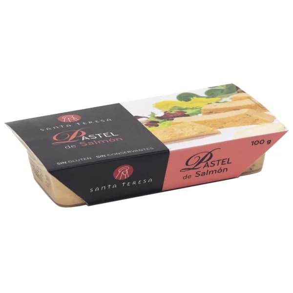 SANTA TERESA Pastel de salmón, sin gluen ni conservantes, listo para tomar 100 g. - 0.1 kg - Imagen del producto en Findit