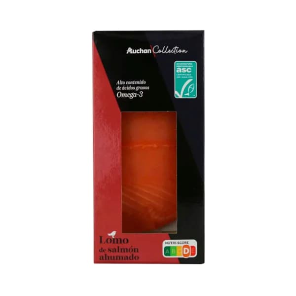 AUCHAN Lomo salmón ahumado 150 g. Producto Alcampo - 0.15 kg - Imagen del producto en Findit