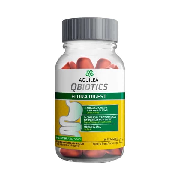 AQUILEA Qbiotics flora digest Complemento alimenticio que ayuda al sistema digestivo 30 uds. - 1 ud - Imagen del producto en Findit