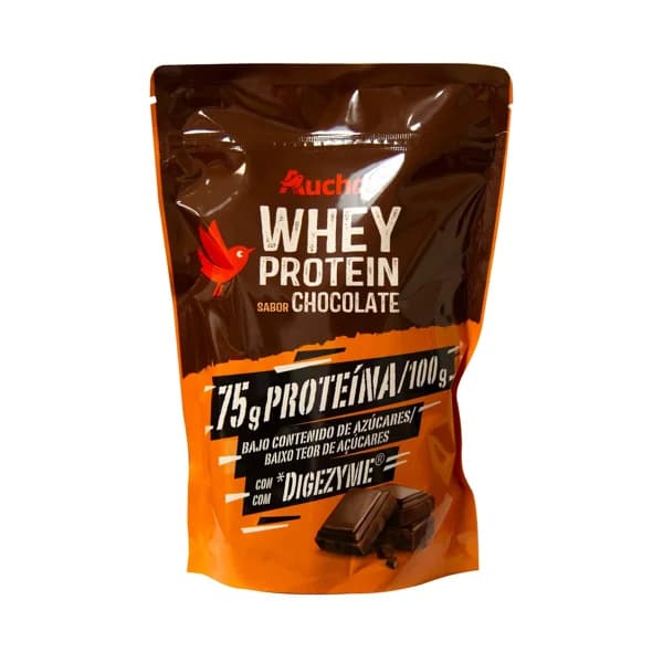 PRODUCTO ALCAMPO Whey protein sabor chocolate, con Digezyme y bajo contenido en azúcares 400 g. - 0.4 kg - Imagen del producto en Findit