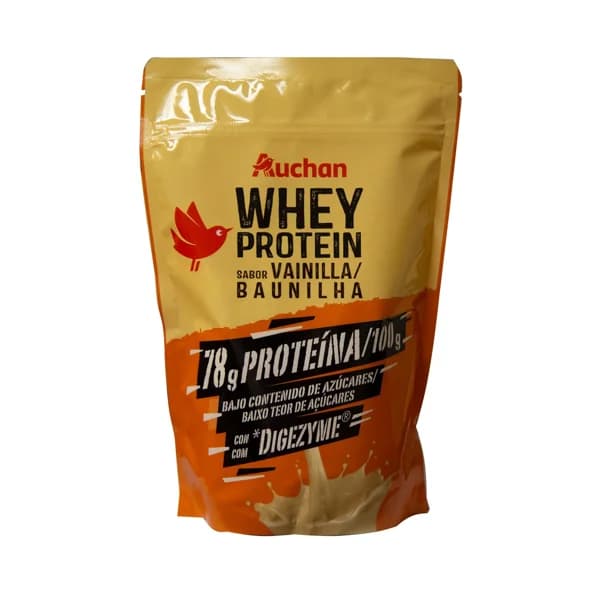 PRODUCTO ALCAMPO Whey protein sabor vainilla con Digezyme y bajo contenido en azúcares 400 g. - 0.4 kg - Imagen del producto en Findit