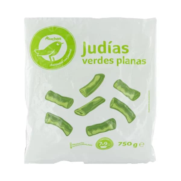 PRODUCTO ECONÓMICO ALCAMPO Judías verdes planas troceadas y ultracongeladas PRODUCTO ECONÓMICO ALCAMPO 750 g. - 0.75 kg - Imagen del producto en Findit