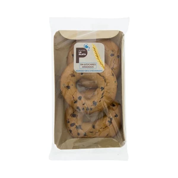 Roscos chips sin azúcares añadidos y con edulcorante, 3 uds. 70 g. - 0.07 kg - Imagen del producto en Findit
