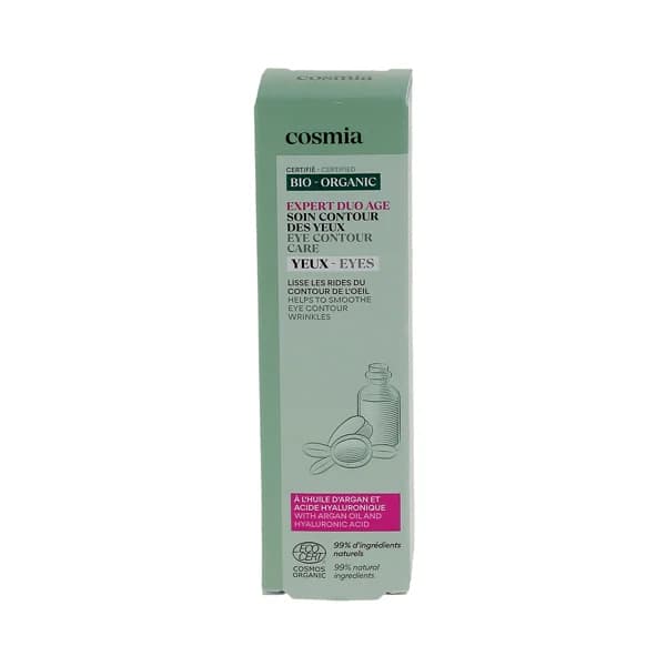 COSMIA Bio expert duo age Contorno de ojos antiarrugas, con aceite de argán y ácido Hialurónico 15 ml. - 0.02 l - Imagen del producto en Findit