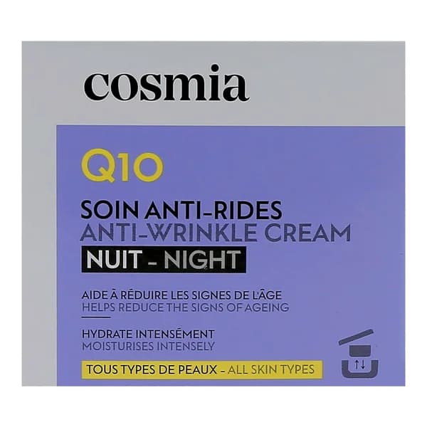 COSMIA Q10 Recarga de crema facial de noche antiarrugas, para todo tipo de pieles 50 ml. - 0.05 l - Imagen del producto en Findit