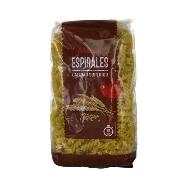 PRODUCTO ALCAMPO Pasta espirales paquete de 500 g. - 0.5 kg - Imagen del producto en Findit
