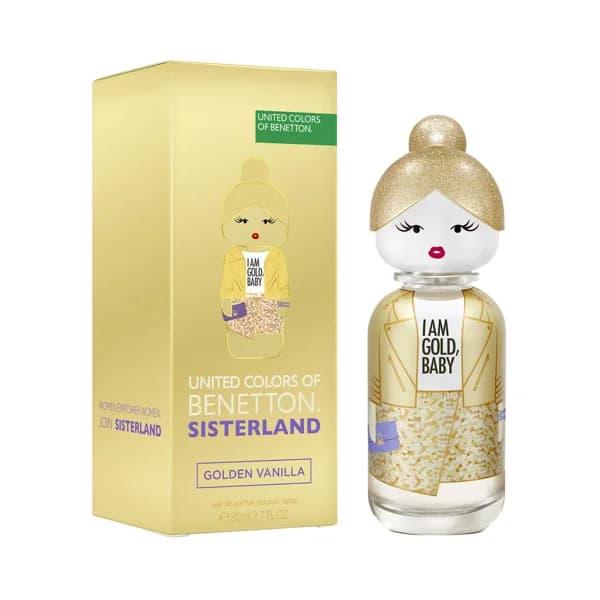 UNITED COLORS OF BENETTON Sisterland golden vainilla Eau de toilette para mujer con vaporizador en spray 80 ml. - 0.08 l - Imagen del producto en Findit