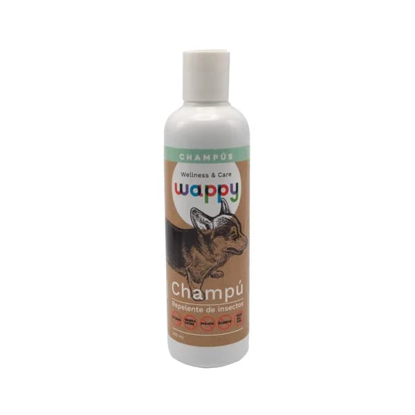 WAPPY Champú para perros repelente de insectos, 250 ml. - 0.25 l - Imagen del producto en Findit