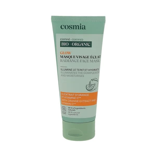 COSMIA Bio Mascarilla facial iluminadora con extracto de naranja ecológica y vitamina C 100 ml. - 0.1 l - Imagen del producto en Findit