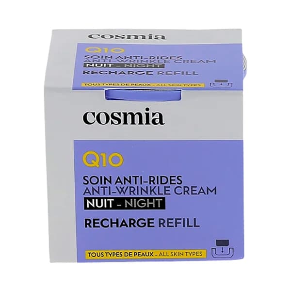 COSMIA Q10 Recarga de crema de noche antiarrguas con Q10 para todo tipo de pieles 50 ml. - 0.05 l - Imagen del producto en Findit