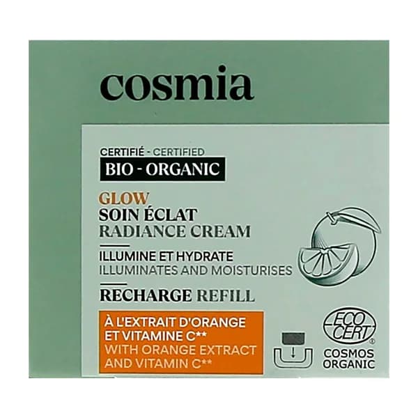 COSMIA Bio Recarga de crema facial iluminadora e hidratante con extracto de naranja ecológica y vitamina C 50 ml. - 0.05 l - Imagen del producto en Findit