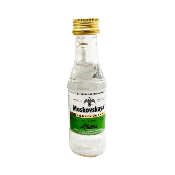 MOSKOVSKAYA Vodka blanco de triple destilación botella de 5 cl. - 1 ud - Imagen del producto en Findit